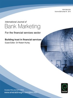 cover image of International Journal of Bank Marketing, Volume 32, Issue 5